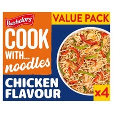 Batchelors Cook With Noodle Chicken Flavour Multipack 4X60g