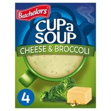 Batchelors Cup A Soup Cheese and Broccoli 4 packets 92g 