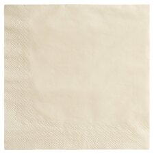 Tesco Napkins Cream 33Cm 2Ply 50 Pack