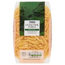 Tesco Quick Cook Fusilli Pasta 500G