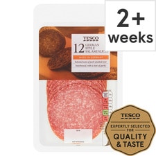 Tesco German Style Salami 12 Slices 125G