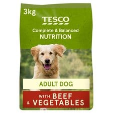 Tesco Beef & Country Vegetable Dry Dog Food 3Kg