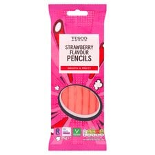 Tesco Strawberry Pencils 75G