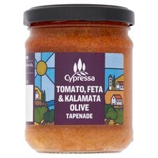 Cypressa Sundried Tomato, Feta & Kalamata Olive Tapenade 175g