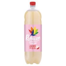 Rubicon Sparkling Lychee Juice Drink 2 Litre Bottle