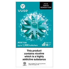 Vuse Mint Ice Vape Pods 2 Pack 18Mg/Ml