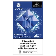 Vuse Blueberry Ice Vape Pods 2 Pack 18Mg/Ml