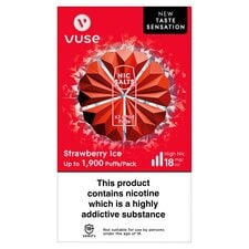 Vuse Strawberry Ice Vape Pods 2 Pack 18Mg/Ml