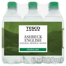 Tesco Sparkling Water 6X500ml