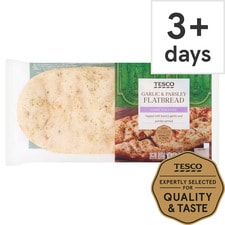 Tesco Garlic & Parsley Flatbread 210G