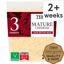 Tesco British Mature Grated Cheddar Cheese 250 G