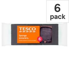 Tesco Sponge Pan Cleaners 6 Pack