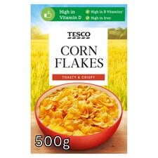 Tesco Cornflakes Cereal 500G