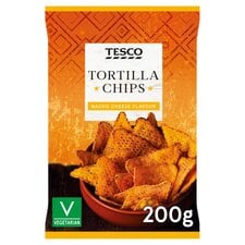 Tesco Nacho Cheese Tortilla Chips 200G