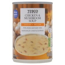 Tesco Cream Of Chicken & Mushroom Soup 400G