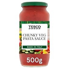 Tesco Chunky Vegetable Pasta Sauce 500G