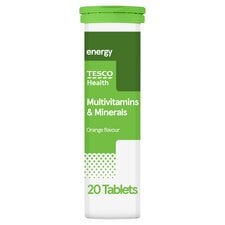 Tesco Health Multivitamins & Minerals Effervescent Tablets - Orange 20s