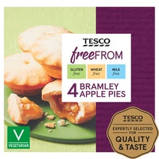 Tesco Free From Bramley Apple Pies 4 Pack