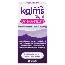 Kalms Night Sleep Aid Tablets with Valerian Root Extract One-a-night 28s