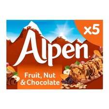 Alpen Fruit, Nut & Chocolate Cereal Bars 5 X 29G