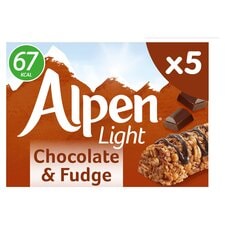 Alpen Light Cereal Bars Chocolate & Fudge 5 x 19g