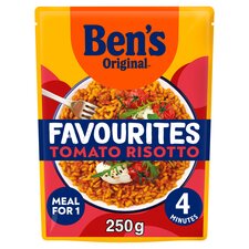 Bens Original Favourites Risotto Tomato and Italian Style Herbs Microwave Rice Meal 250g