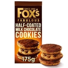 Fox's Half Coated Milk Chocolate Cookies 175G