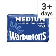 Warburtons Small Medium Sliced White Bread 400G