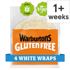 Warburtons Gluten Free White Wraps 4 Pack