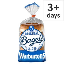 Warburtons 5 Pack Bagels Plain