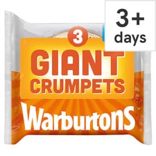 Warburtons Giant Crumpets x3