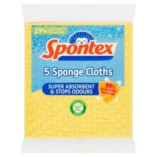 Spontex Sponge Cloths 5 Pack