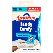 Spontex Disposable Gloves 40 Pack