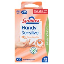 Spontex Handy Sensitive Disposable Gloves 20 Pack