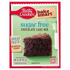 Betty Crocker, Bake Smart, Sugar Free, Chocolate Cake Mix, 350g