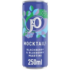 J20 Mocktails Blk/Blberry Martini 250Ml