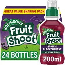 Fruit Shoot Apple & Blackcurrant Kids Juice Drink 24x200ml