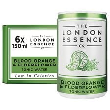 London Essence Orange & Elderflower Tonic Water Cans 6x150ml