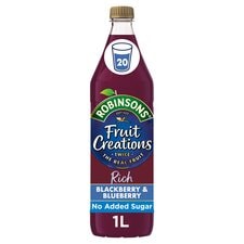 Robinsons Fruit Creations Blackberry & Blueberry Squash 1L