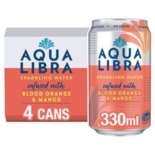 Aqua Libra Sparkling Blood Orange & Mango 4X330ml