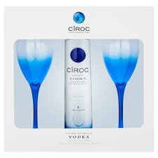 Ciroc Ultra Premium Vodka with 2 Glasses Gift Pack 40% Vol 20Cl