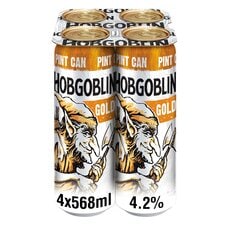 Hobgoblin Gold Ale Beer Can 4 x 568ml