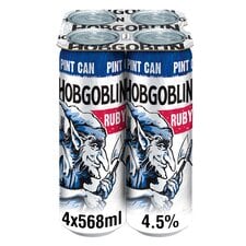 Hobgoblin Ruby Ale Beer Can 4x568ml