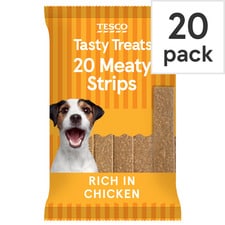 Tesco Meaty Strips Chicken Dog Treats 200G