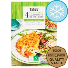 Tesco 4 Vegetarian Cauliflower Cheese Grills 397G