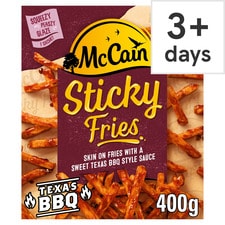 McCain Sticky Fries Skin on Texas BBQ 400G