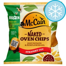 MCCAIN NAKED OVEN CHIPS STRAIGHT CUT 900G