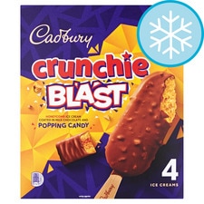 Cadbury Crunchie Blast Ice Cream Stick 4 x 100ml