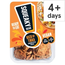 Squeaky Bean Ready To Eat Kick Of Tikka Chicken Style Pieces 130G