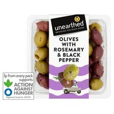 Unearthed Olives with Rosemary and Black Pepper 150g